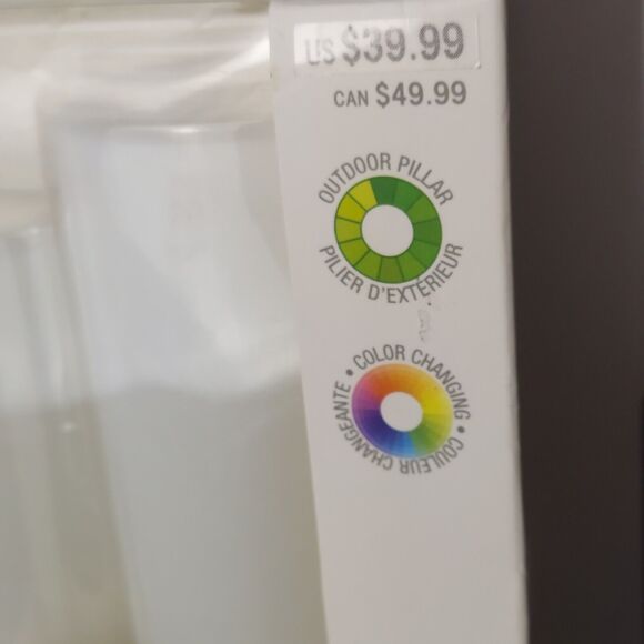 3 Color Changing LED Candles Plastic Outdoor Pillars 4" 5" 6" Timer Flameless - Picture 4 of 5